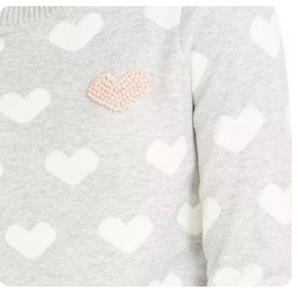 Charter Club Heart Sweater, S - Picture 2 of 6